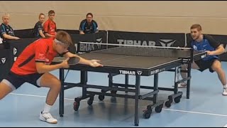 DTTB Pokal Vorrunde | U15 Nationalspieler M.Haspel(2135TTR) A.Gacev(2291TTR)