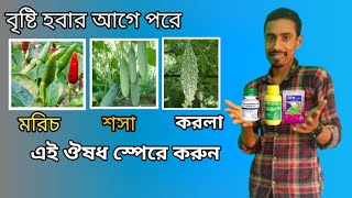 বৃষ্টি পানিতে আপনার ফসল নষ্ট হওয়ার আগেই এই ঔষধ স্পেরে করুন