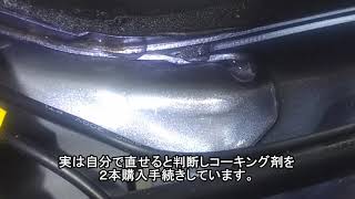 愛車の助手席と後部座席の下に水たまり。原因は天井から雨漏り 自分でDIY修理