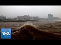 Typhoon Batters Japan Island