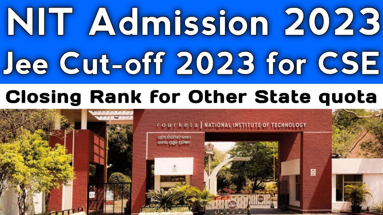 JEE Main 2023 NIT Cut-off Marks For BTech In Computer Science And ...