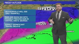 Tracking the winter storm moving across the South East including the First Coast