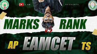 EAMCET AP/TS marks vs rank 💥