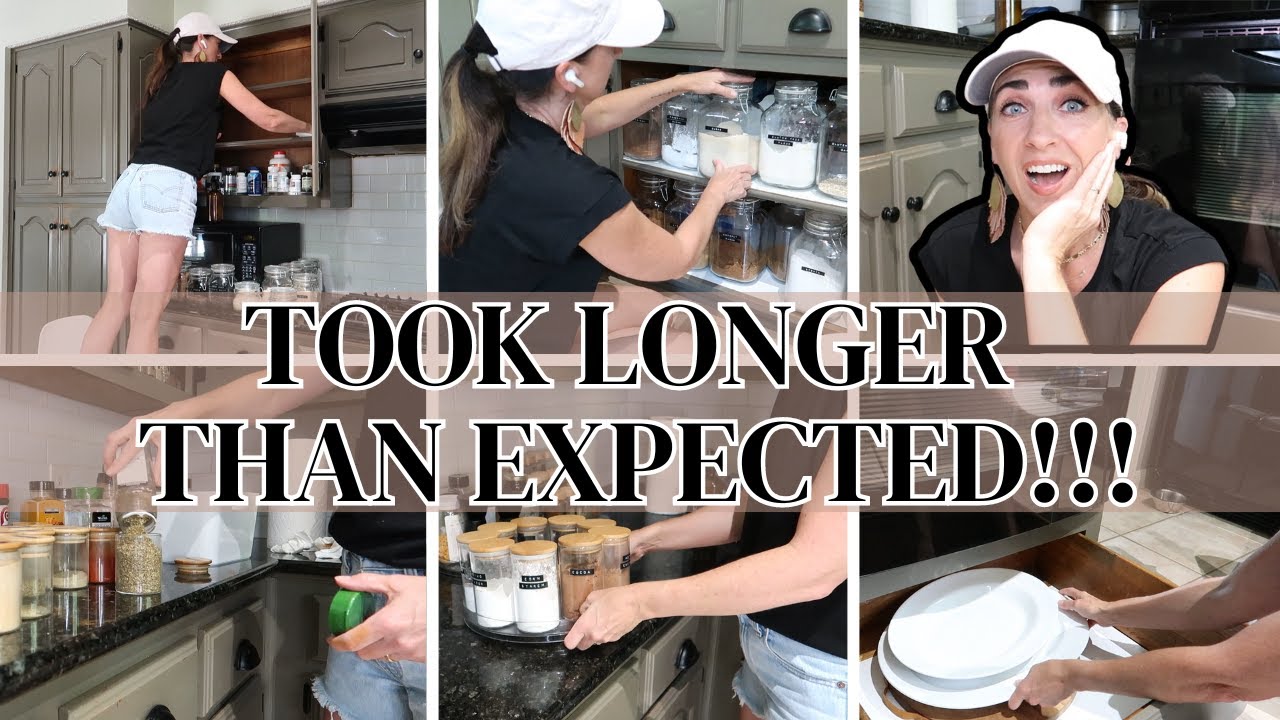 Kitchen Cabinet Deep Clean Declutter Youtube