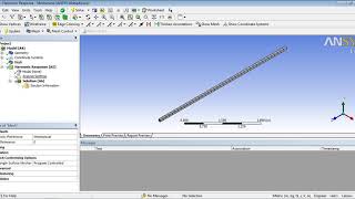 Ansys Workbench Harmonic Response Rectangle section