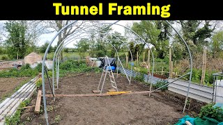 Polytunnel Frame | Metal Framework | Next stage Tunnel Build | Green Side Up