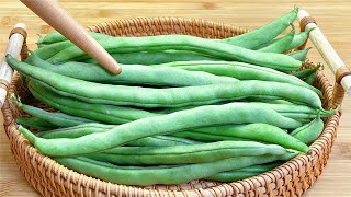 Green beans, just take this method, don't fry or cold, you can't eat enough on the table