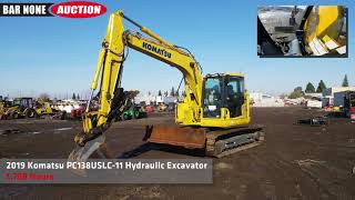 2019 Komatsu PC138USLC-11 Hydraulic Excavator