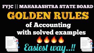 GOLDEN RULES OF ACCOUNTING BY CA ROSHAN K SHETTY