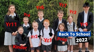 BACK TO SCHOOL FOR 10 KIDS 2022 | Large Family of 14 Daily Vlog