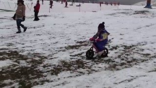 ＜ひるがの高原スキー場＞スノーストライダーを初体験するあい！