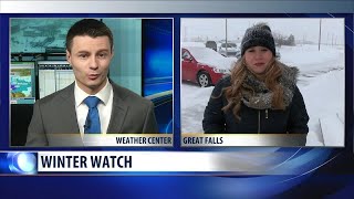Winter storm impacting roads and school announcements in north-central Montana