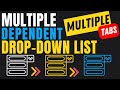 Easy Method: Create Multiple Dependent Dropdowns Across Sheets in Excel