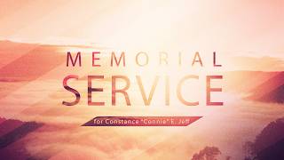 Memorial Service for Constance "Connie" E. Jeff