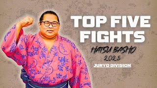 Top 5 Bouts of Day 1 - HATSU BASHO 2025 - Juryo Division