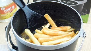 Presto FryDaddy 1 Quart Deep Fryer Demo - Fries \u0026 Shrimp