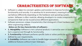 Nature of software