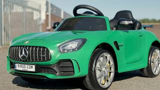 Kids Licensed 12V Mercedes Benz GTR AMG Battery Operated Electric Ride On Car With Parental Remote