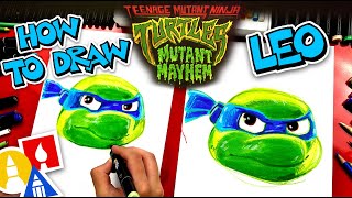 How To Draw Leo From Teenage Mutant Ninja Turtles Mutant Mayhem