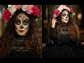 SUGAR SKULL MAKEUP - MAQUILLAJE DE CATRINA+ SESSION DE FOTOS