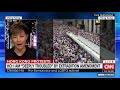 China blames US for massive Hong Kong protest