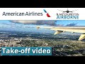 American Airlines Airbus A321 takeoff