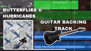 Muse - Butterflies and Hurricanes (GUITAR BACKING TRACK - garageband cover)