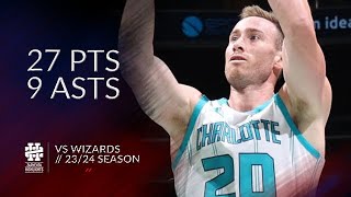 Gordon Hayward 27 pts 9 asts vs Wizards 23/24 season