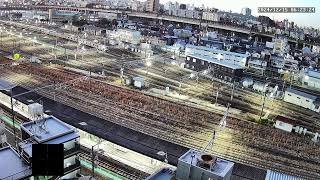 【アーカイブ】尾久駅ライブカメラ　尾久車両センター　カシオペア・四季島　TOKYO OKU LIVE CAMERA_2024.12.14_12.15