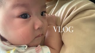 쌍둥이육아vlog | 7개월 이유식잘먹는아기\u0026안먹는아기, 책넘기기, 엄마랑 율동, 고모의 조카키우기