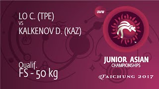 Qual. FS - 50 kg: D. KALKENOV (KAZ) df. C. LO (TPE) by TF, 10-0