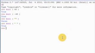 Python Tutorial #30 - The Bool Function