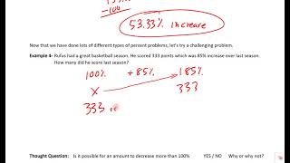 8.4 Percent Change, Increase and Decrease (Part 2)