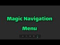 How To Create A  Flexible & Responsive Magic Navigation Menu Indicator Using Html Css & JavaScript