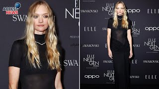 Gemma Ward Stuns in Black 🖤✨ Rare Sighting at Elle Australia Awards 🌟👠