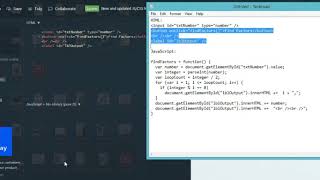 Coding HTML, CSS and JAVASCRIPT - Find Factors in JSFiddle