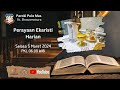 Misa Harian, Selasa 05 Maret 06.00 WIB - Paroki Pulo Mas, St. Bonaventura-Keuskupan Agung Jakarta