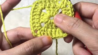 Simple Solid Granny Square (Part 1)