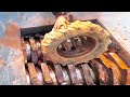 Shredding machine satisfying moments ! Vehicle tyres and hard scrap in shredder machine