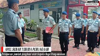 Apel serah terima regu pengamanan Lapas Slawi