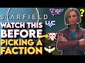 Watch This Before Picking a Faction! - Starfield Factions Breakdown (UC, Freestar, Ryujin and More!)