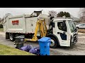 WM Rental Garbage Truck Packing Post Xmas Trash