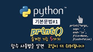 [python 기초문법] print와 함수