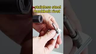 Stainless steel huckbolt,high strength rivet