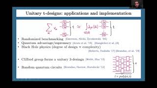 BQIT 2020: Michal Oszmaniec (CTP PAS) - Epsilon-nets, unitary t-designs and random quantum circuits