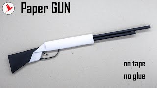 DIY - How to Make a Paper Gun without Glue or Tape