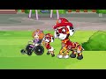 paw patrol ultimate rescue chase vs marshall who will win the monster truck crown rainbow 3