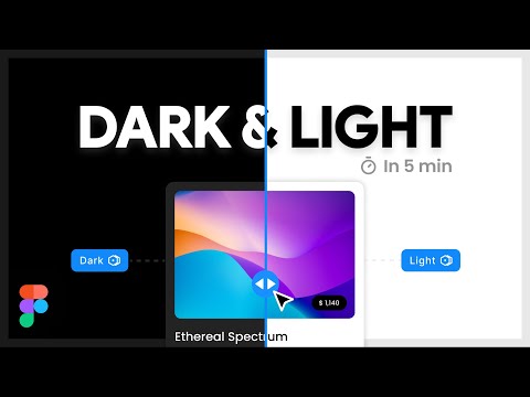 Dark And Light Modes Using Color Variables | Figma Tutorial [CONFIG 2023]