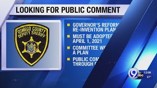 Oswego County Sheriff’s Department looking for input on police reform plan