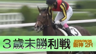 2023/06/25【パドック返し馬つき】阪神2R　３歳未勝利戦　☆アルタビスタ　ロードカナロア　　＃レースは11分ころから